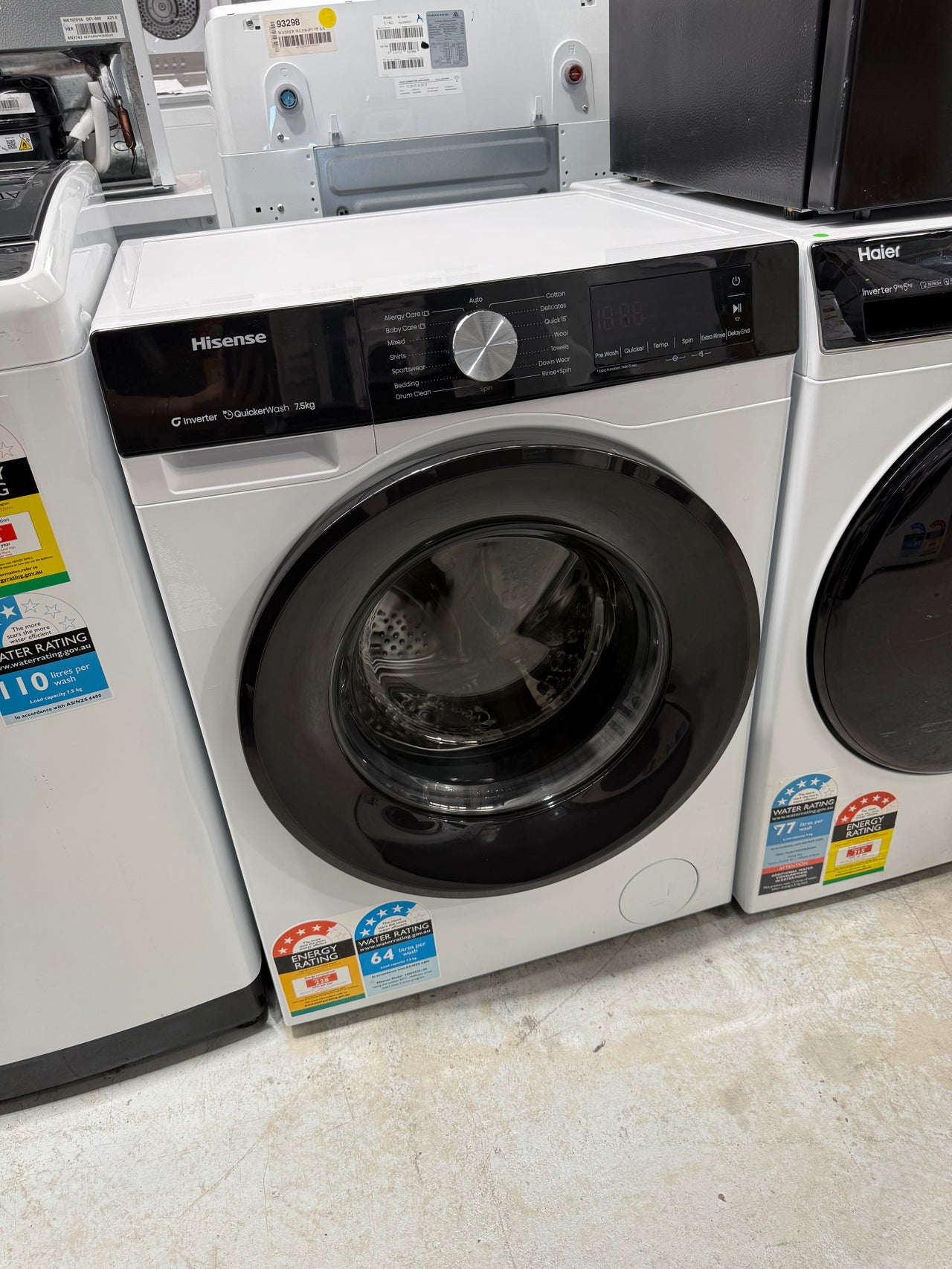 Factory second Hisense 7.5kg Series 3 Front Load Washing Machine HWFS7514S - Second Hand Appliances Geebung