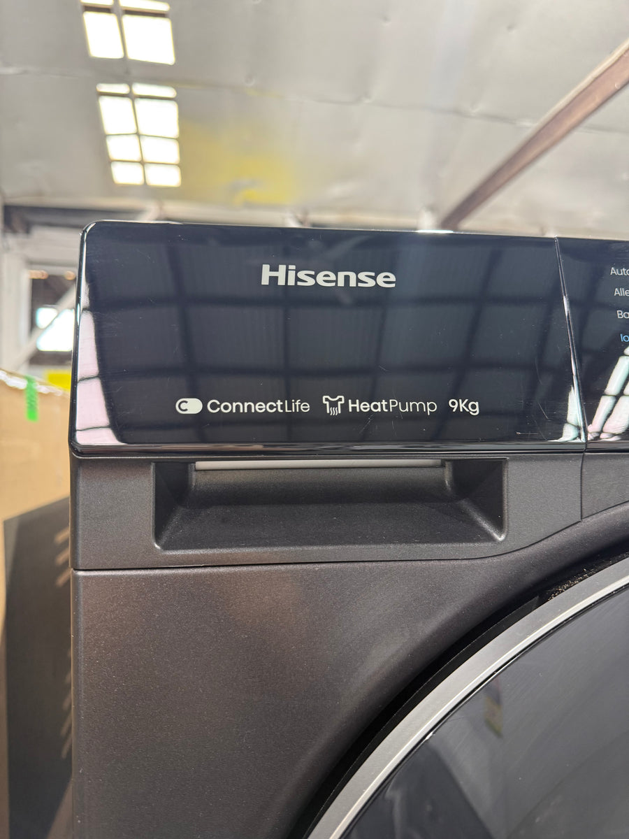 Factory second Hisense 9kg Heat Pump Dryer – Black (Model: HDFS90HAB) - Second Hand Appliances Geebung