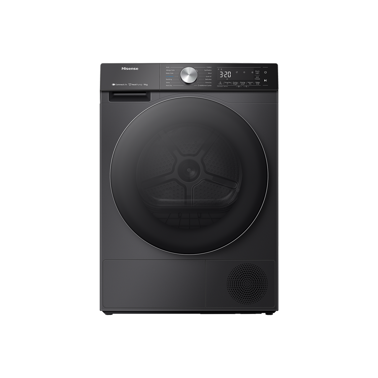 Factory second Hisense 9kg Heat Pump Dryer – Black (Model: HDFS90HAB) - Second Hand Appliances Geebung