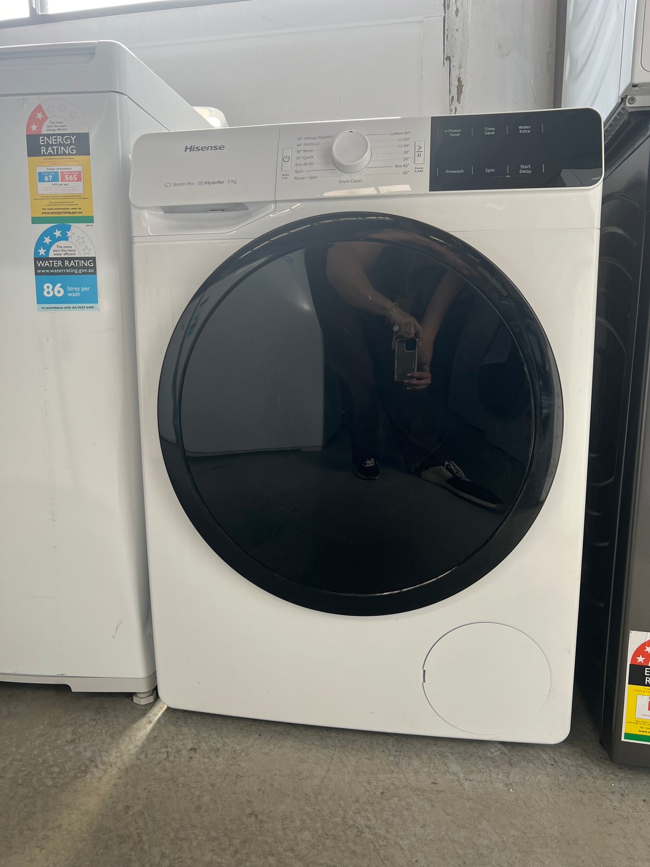 Factory second Hisense 9kg PureStream Front Load Washing Machine HWGE9014 - Second Hand Appliances Geebung