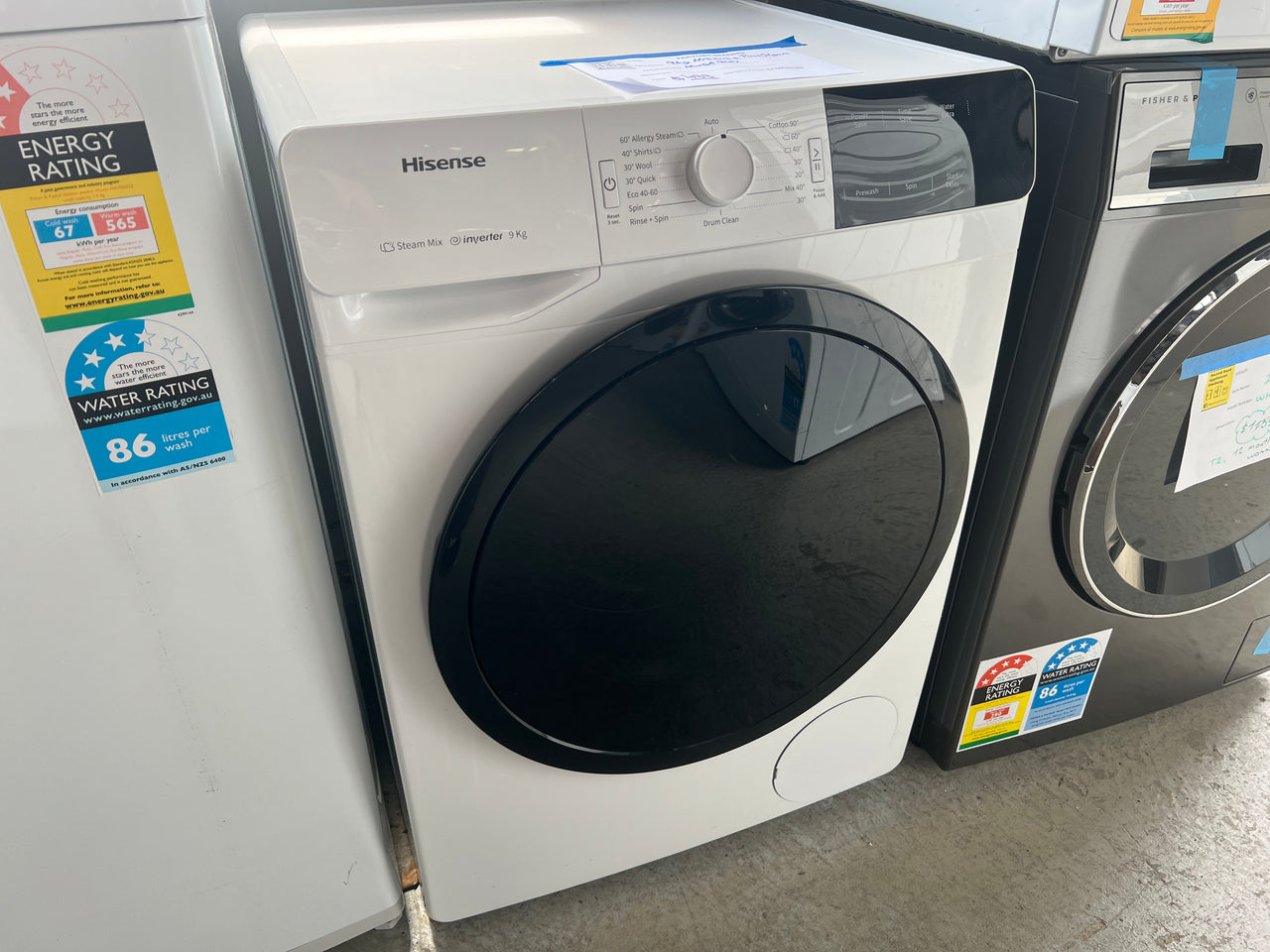 Factory second Hisense 9kg PureStream Front Load Washing Machine HWGE9014 - Second Hand Appliances Geebung
