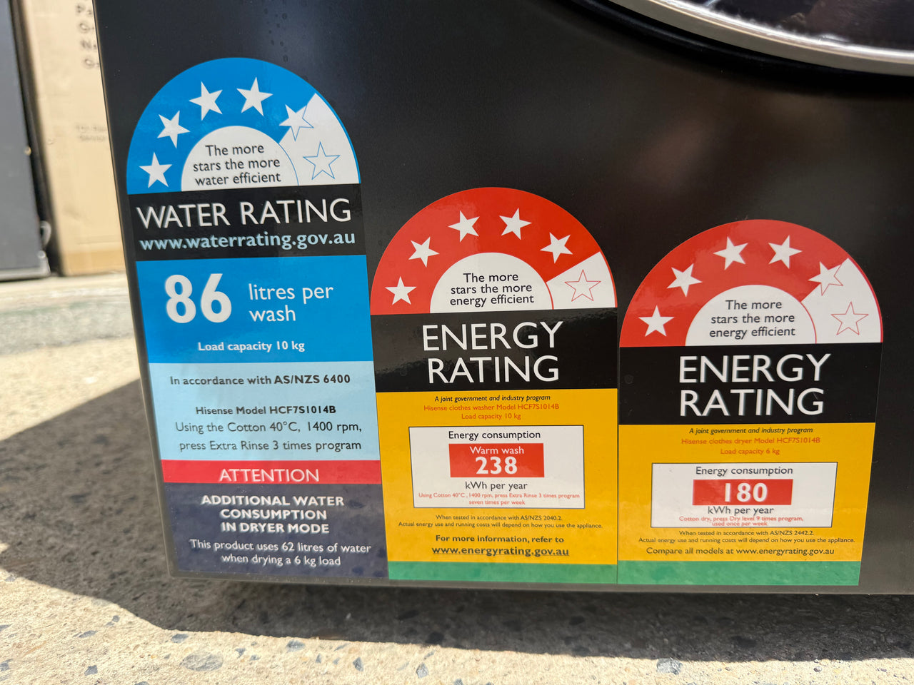 Buy Transportation damaged Hisense HCF7S1014B 10kg / 6kg Series 7 Front Load Washer Dryer Combo – Charcoal Black |  | [product_variant] | Second Hand Appliances Geebung Brisbane