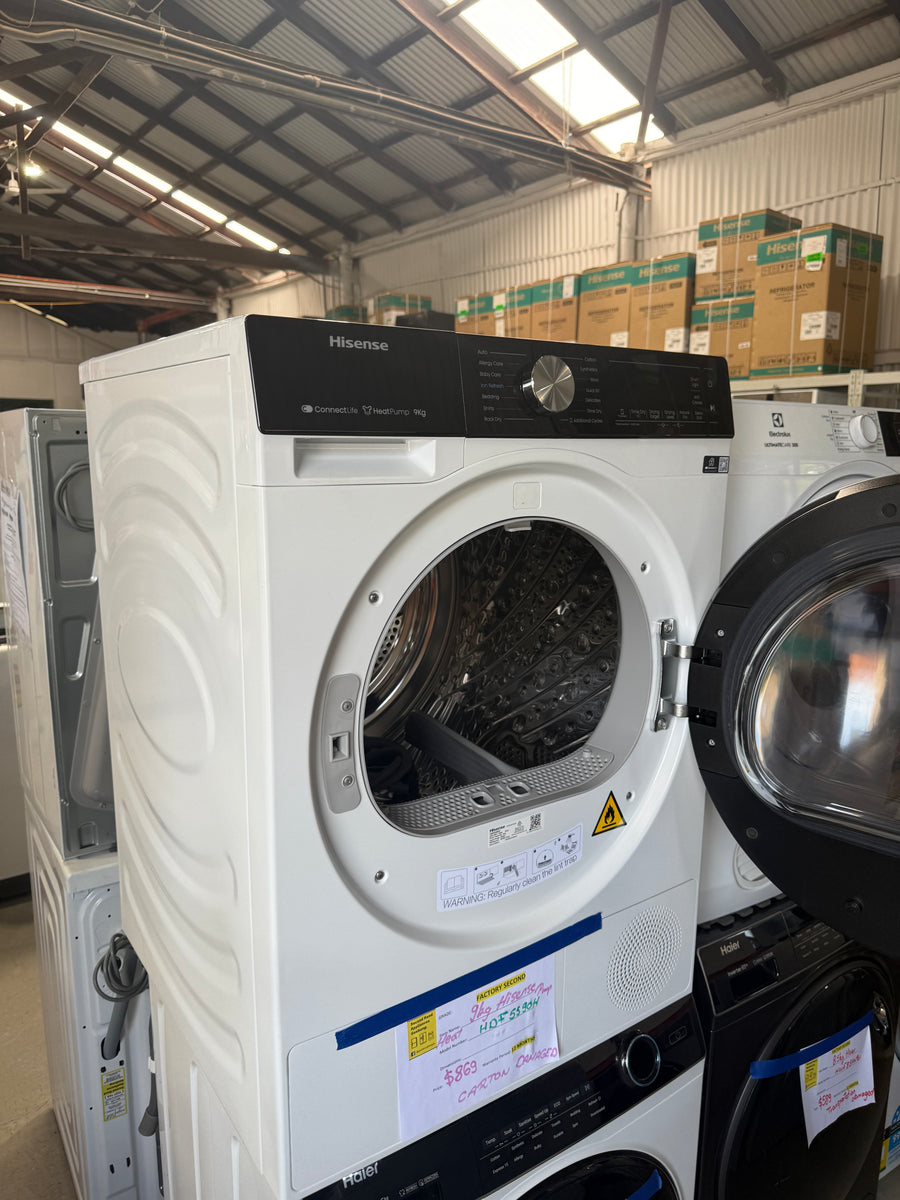 Buy Factory second Hisense HDF5S90H 9kg Series 5 Heat Pump Dryer |  | [product_variant] | Second Hand Appliances Geebung Brisbane