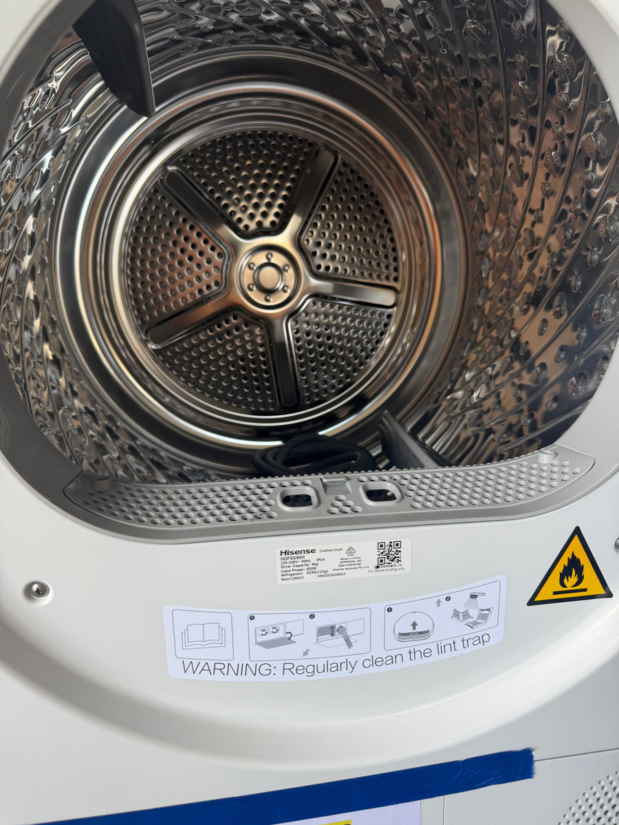 Buy Factory second Hisense HDF5S90H 9kg Series 5 Heat Pump Dryer |  | [product_variant] | Second Hand Appliances Geebung Brisbane