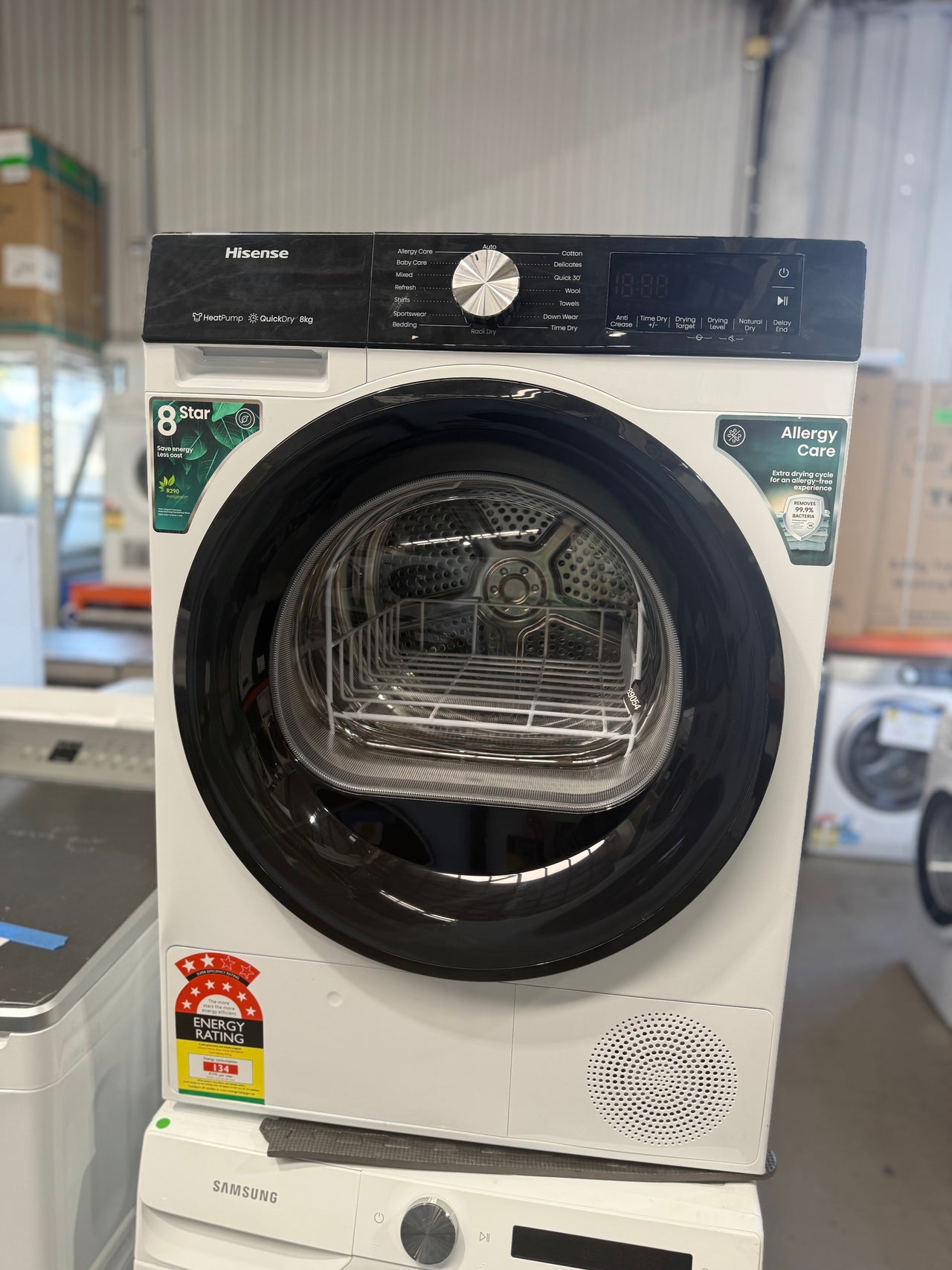 Buy Factory second Hisense HDFS80HS 8 kg Series 3 Heat Pump Dryer – White |  | [product_variant] | Second Hand Appliances Geebung Brisbane