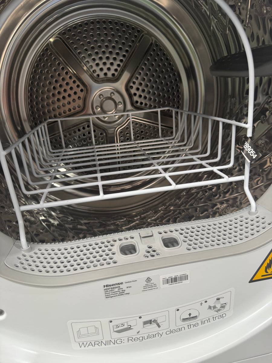Buy Factory second Hisense HDFS80HS 8 kg Series 3 Heat Pump Dryer – White |  | [product_variant] | Second Hand Appliances Geebung Brisbane