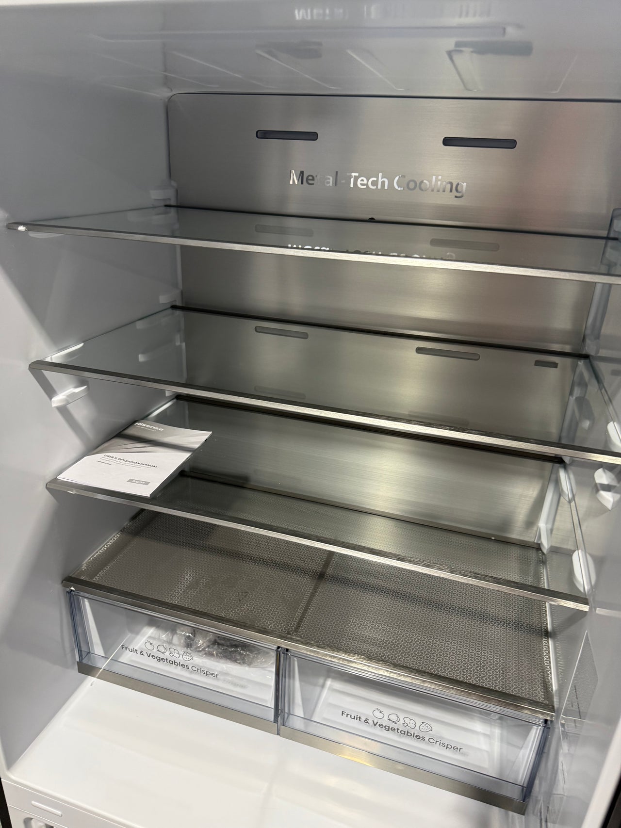 Factory second Hisense HRBM500TBW 500-litre PureFlat Bottom Mount Refrigerator - Second Hand Appliances Geebung