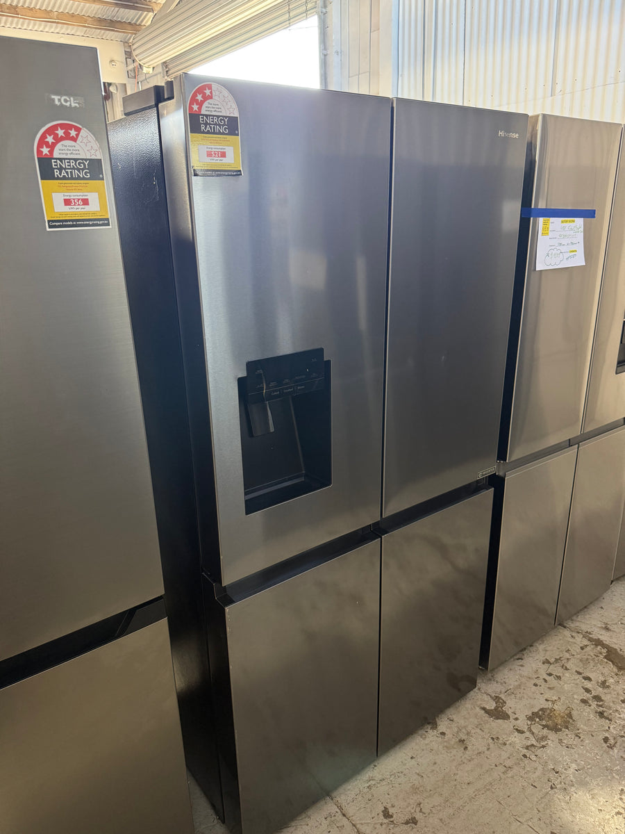 Buy Factory second Hisense HRCD586TBWB 585L PureFlat Eclipse French Door Refrigerator – Dark Stainless Steel |  | [product_variant] | Second Hand Appliances Geebung Brisbane
