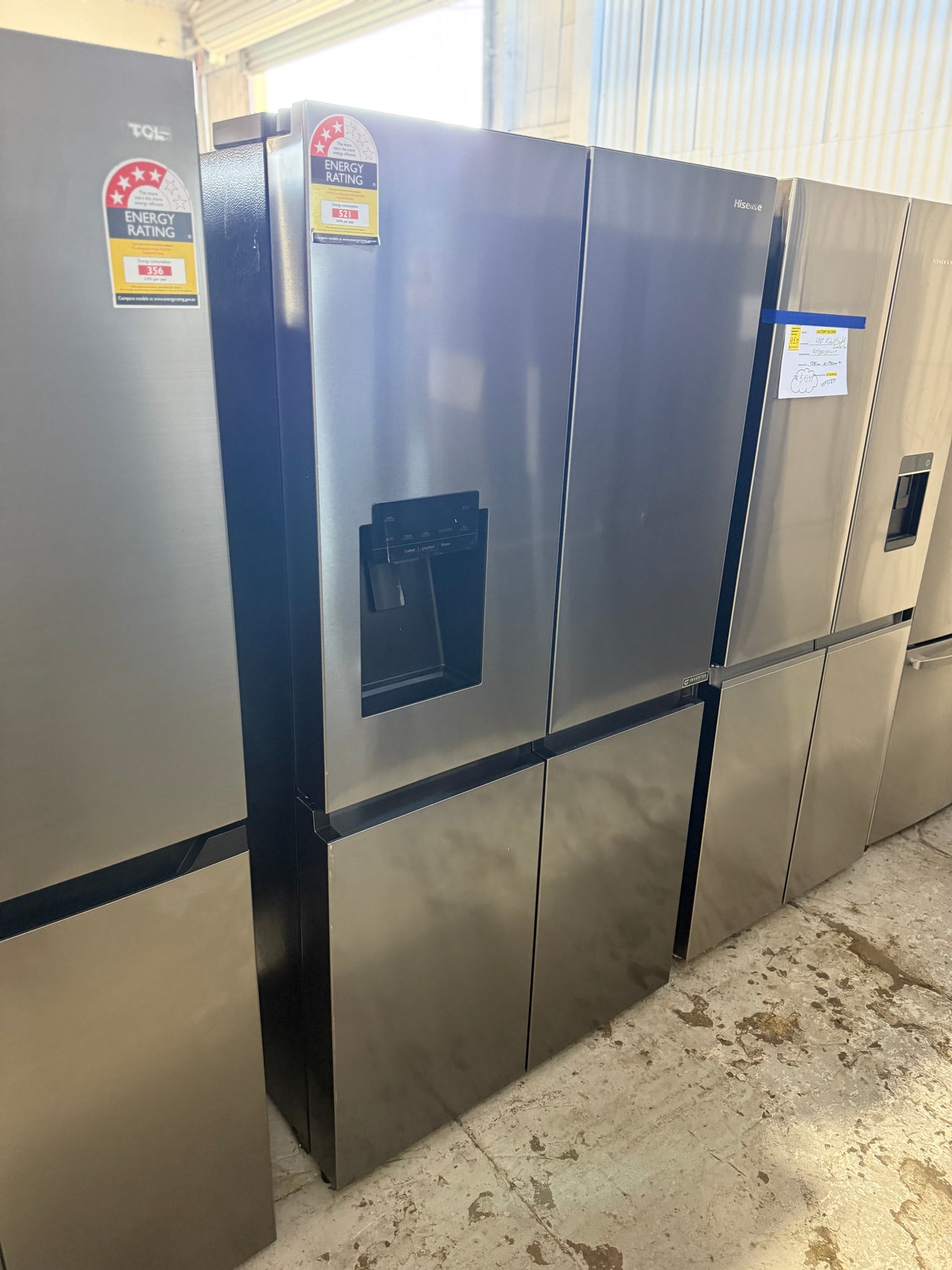 Buy Factory second Hisense HRCD586TBWB 585L PureFlat Eclipse French Door Refrigerator – Dark Stainless Steel |  | [product_variant] | Second Hand Appliances Geebung Brisbane
