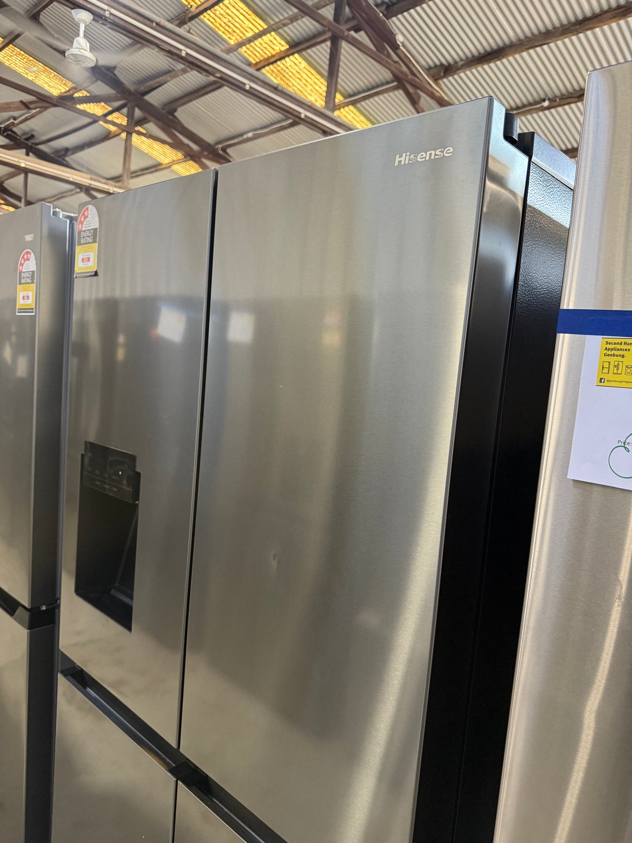 Buy Factory second Hisense HRCD586TBWB 585L PureFlat Eclipse French Door Refrigerator – Dark Stainless Steel |  | [product_variant] | Second Hand Appliances Geebung Brisbane