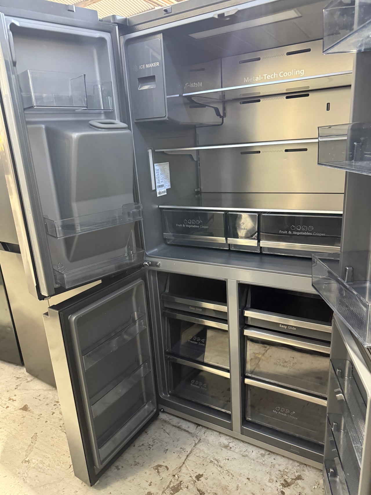 Buy Factory second Hisense HRCD586TBWB 585L PureFlat Eclipse French Door Refrigerator – Dark Stainless Steel |  | [product_variant] | Second Hand Appliances Geebung Brisbane