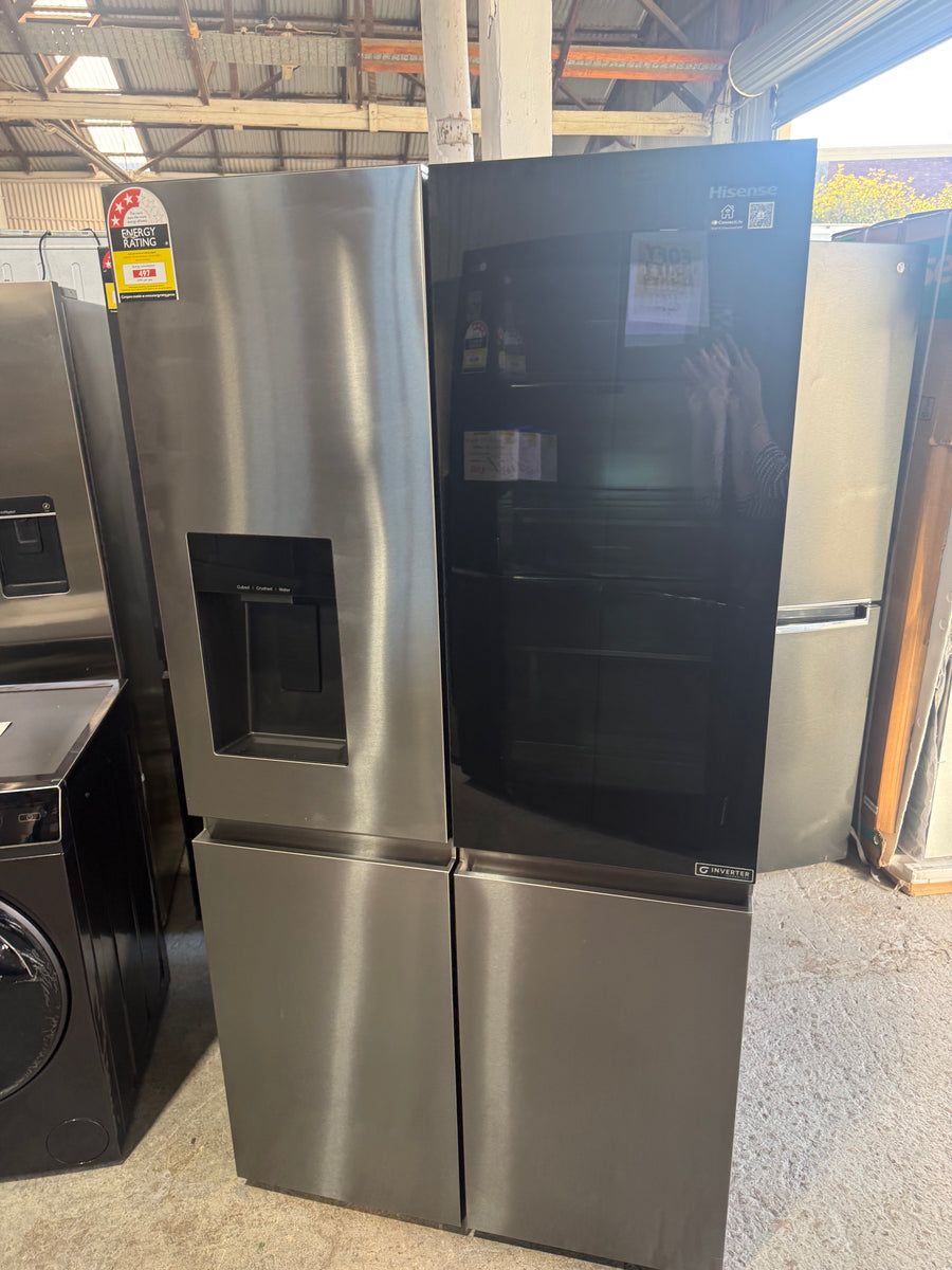 Factory second Hisense HRCD615TBWV 615L PureView French Door Fridge - Second Hand Appliances Geebung