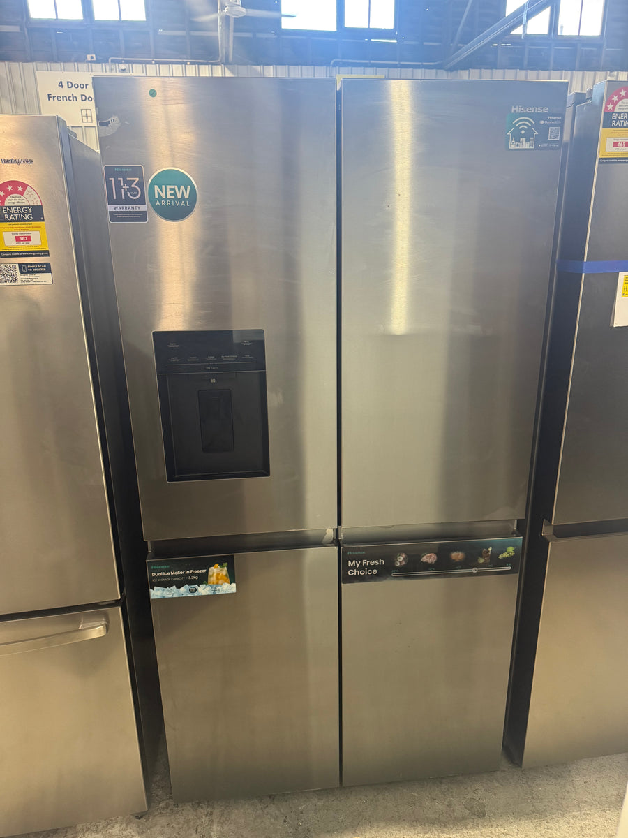 Factory second Hisense HRCD640TBW 640L French Door Refrigerator - Second Hand Appliances Geebung