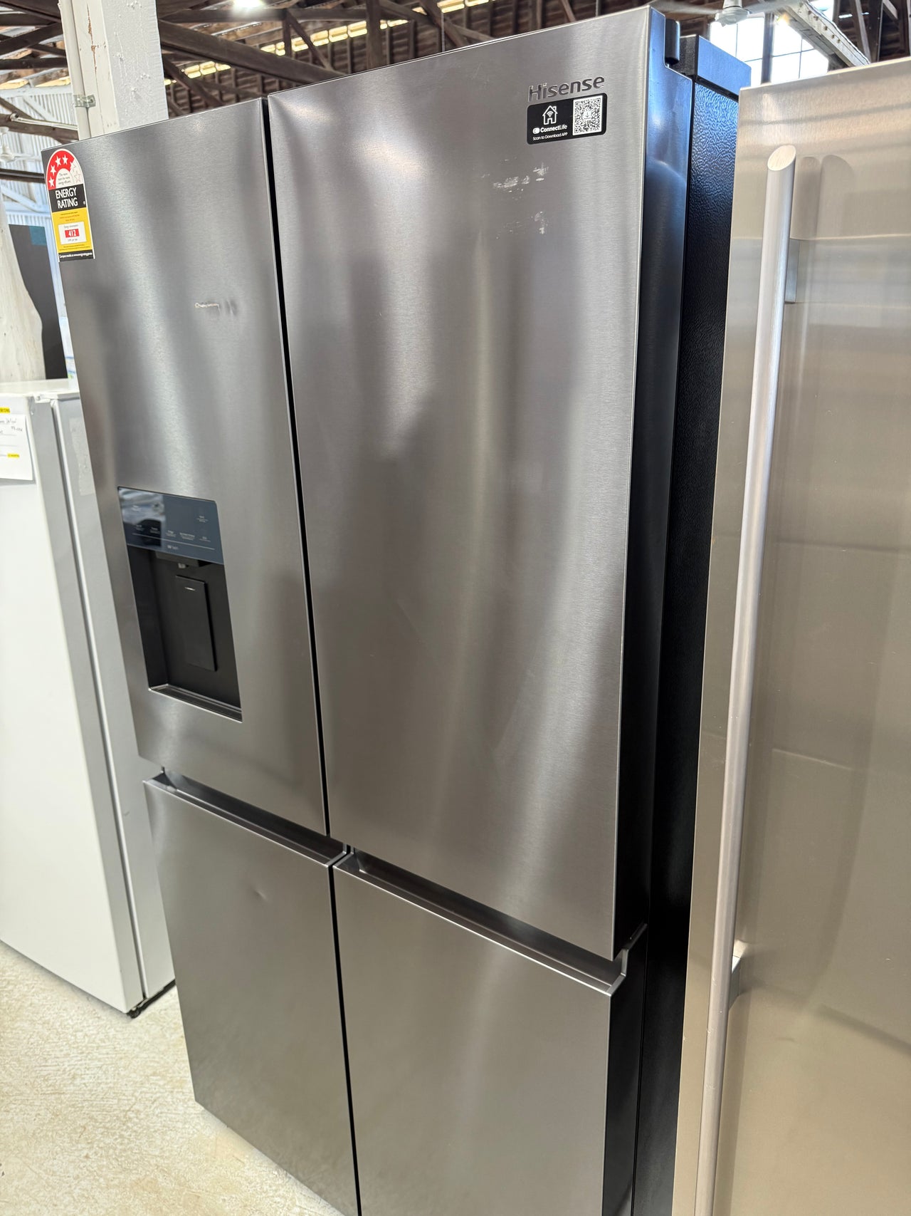 Factory second Hisense HRCD640TBW 640L PureFlex French Door Fridge - Second Hand Appliances Geebung