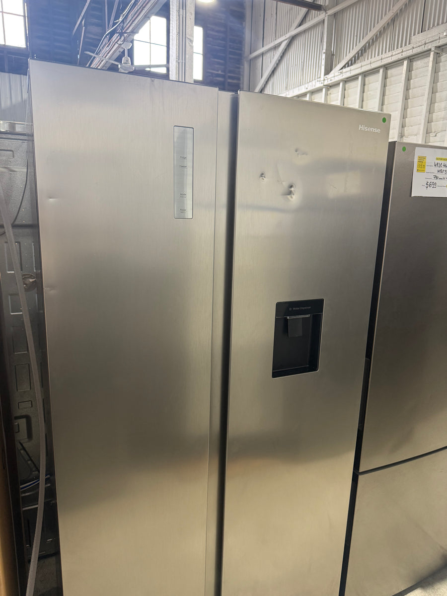 Factory second Hisense HRSBS540SW 541 L PureFlat Side-by-Side Refrigerator - Second Hand Appliances Geebung