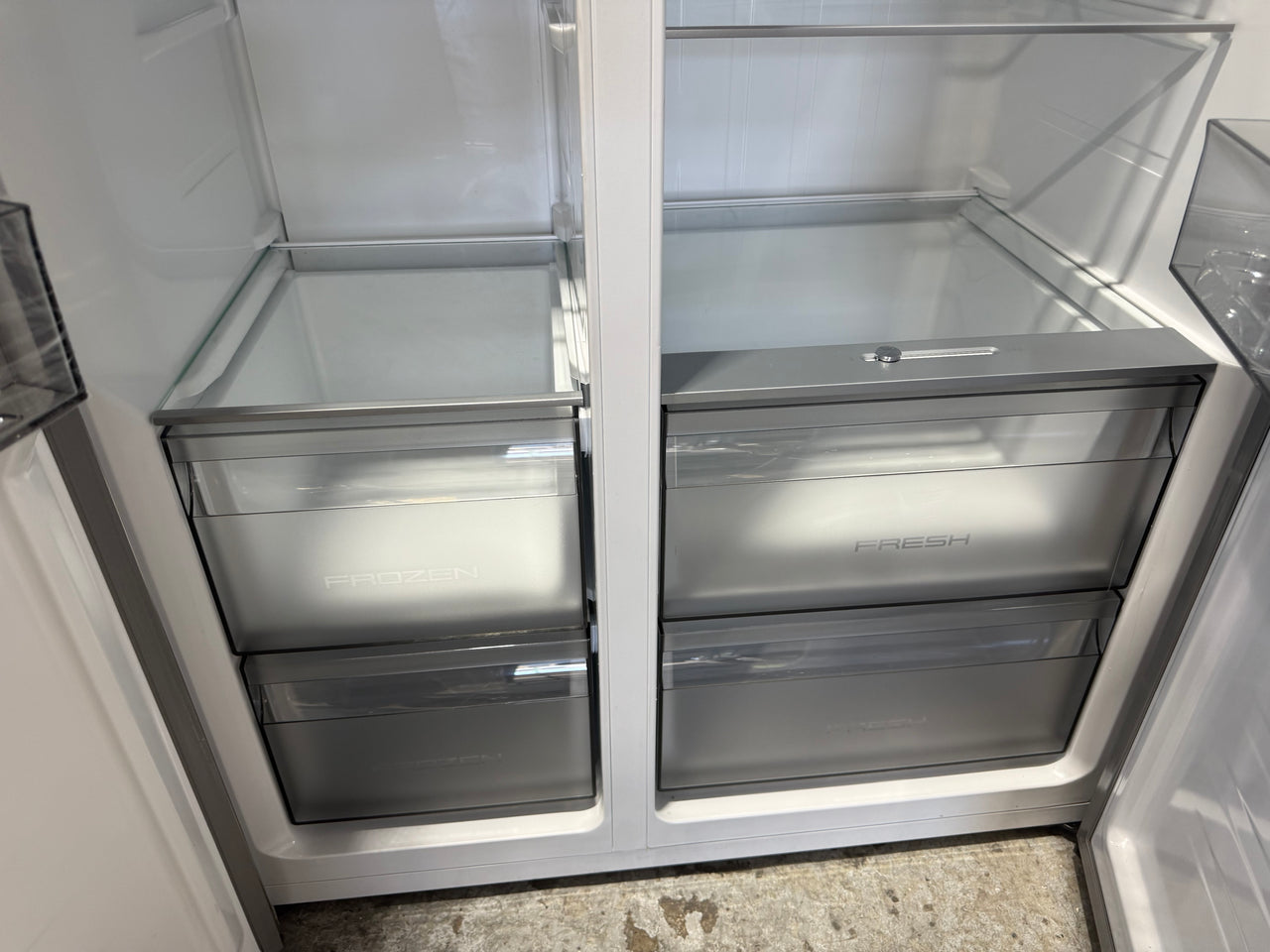 Buy Factory second Hisense HRSBS540SW 541 L PureFlat Side-by-Side Refrigerator – Silver / Stainless Steel |  | [product_variant] | Second Hand Appliances Geebung Brisbane