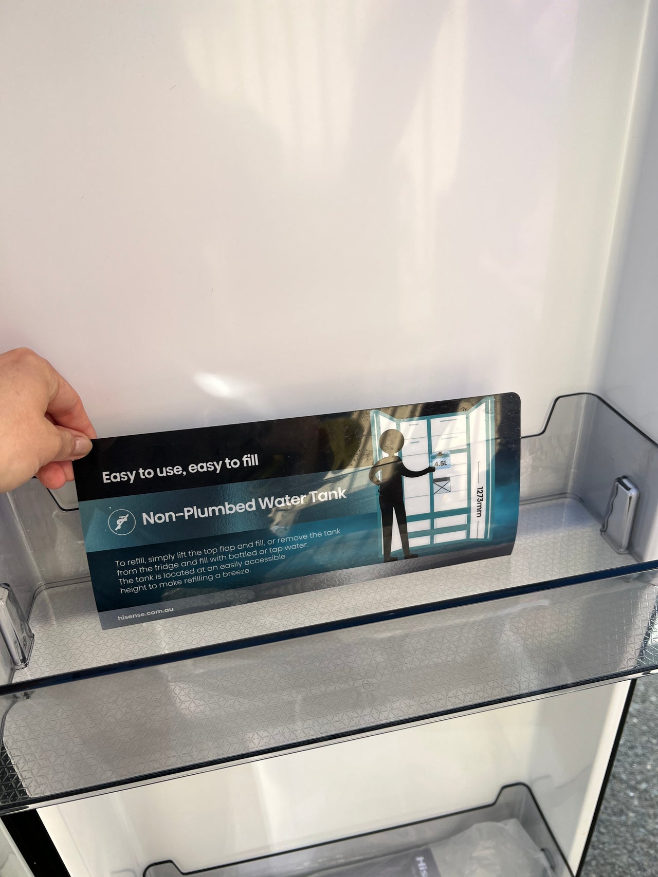 Factory second Hisense HRSBS632BW 632L Wi-Fi Side by Side Fridge (Black Steel) non plumber ice maker & water dispenser - Second Hand Appliances Geebung