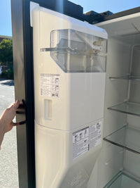 Thumbnail for Factory second Hisense HRSBS632BW 632L Wi-Fi Side by Side Fridge (Black Steel) non plumber ice maker & water dispenser - Second Hand Appliances Geebung