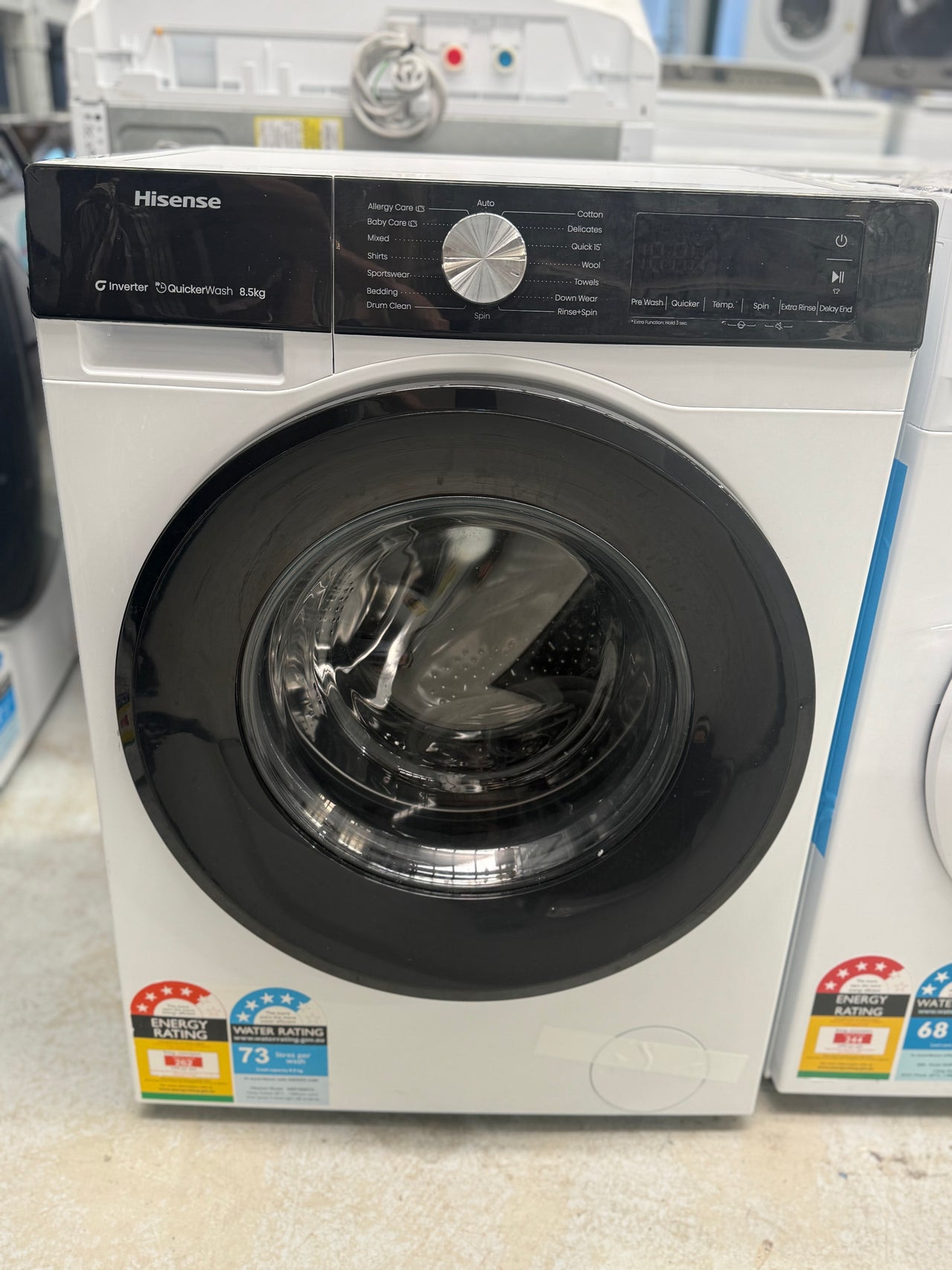 Factory second Hisense HWF3S8514 8.5kg front load washing machine - Second Hand Appliances Geebung
