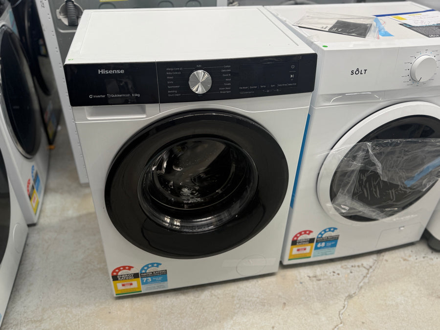 Factory second Hisense HWF3S8514 8.5kg front load washing machine - Second Hand Appliances Geebung