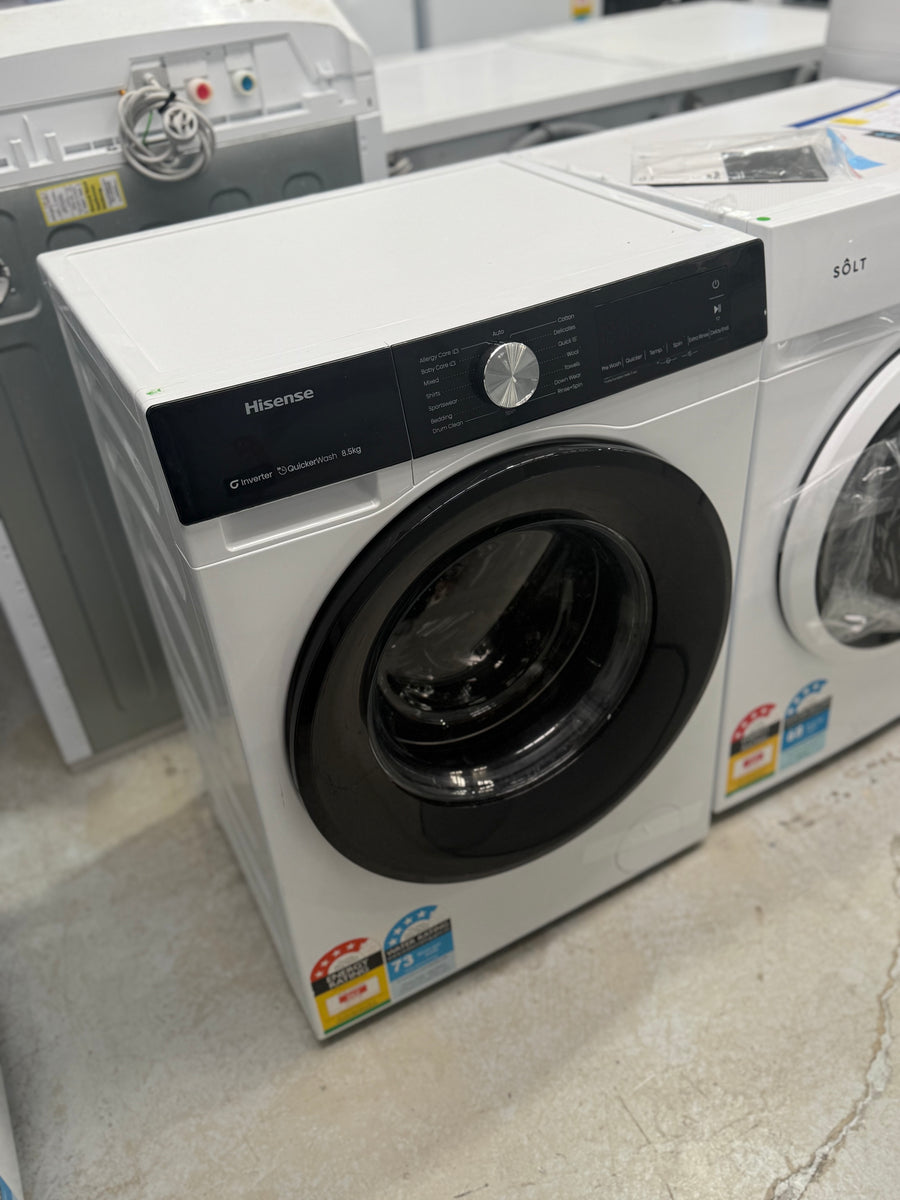 Factory second Hisense HWF3S8514 8.5kg front load washing machine - Second Hand Appliances Geebung