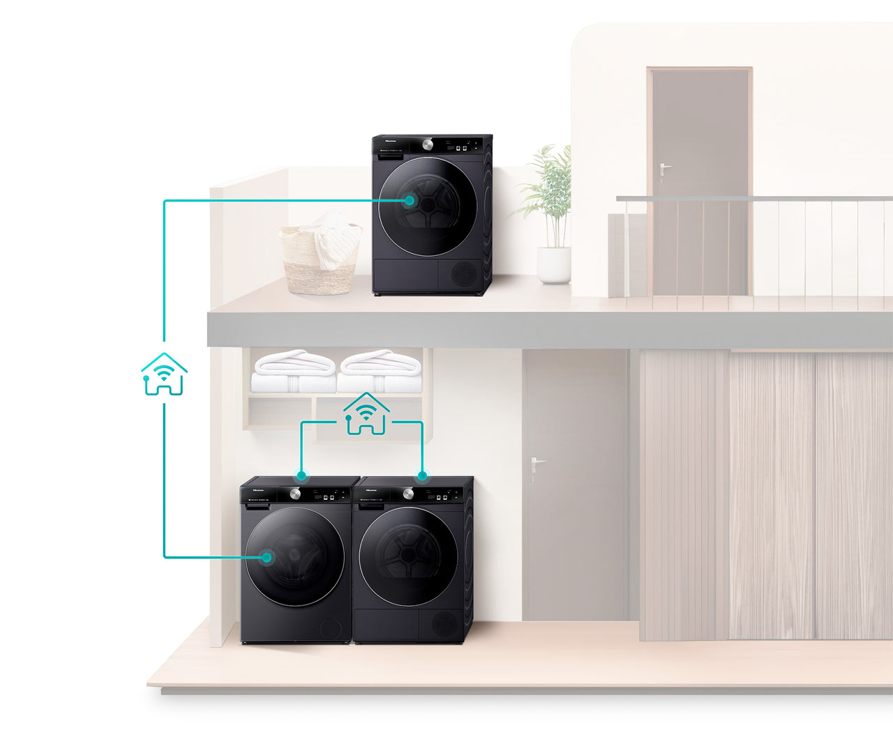 Buy Factory second Hisense HWFS1214PB 12kg front-loading washing machine |  | [product_variant] | Second Hand Appliances Geebung Brisbane