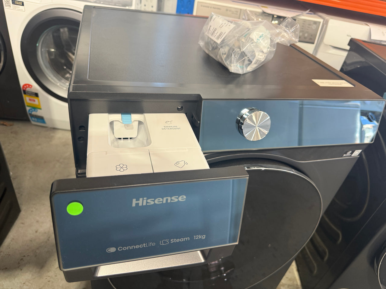 Buy Factory second Hisense HWFS1214PB 12kg front-loading washing machine |  | [product_variant] | Second Hand Appliances Geebung Brisbane