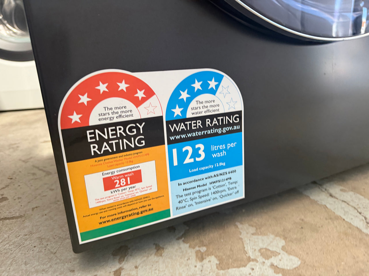 Buy Factory second Hisense HWFS1214PB 12kg front-loading washing machine |  | [product_variant] | Second Hand Appliances Geebung Brisbane