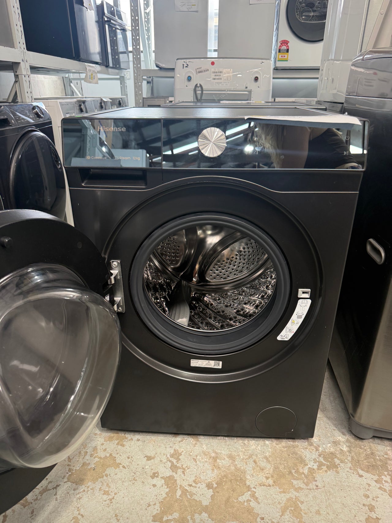 Buy Factory second Hisense HWFS1214PB 12kg front-loading washing machine |  | [product_variant] | Second Hand Appliances Geebung Brisbane