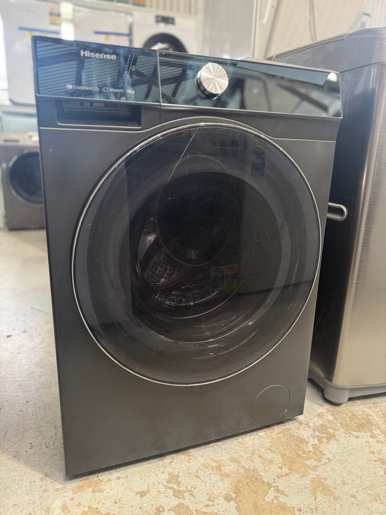 Buy Factory second Hisense HWFS1214PB 12kg front-loading washing machine |  | [product_variant] | Second Hand Appliances Geebung Brisbane
