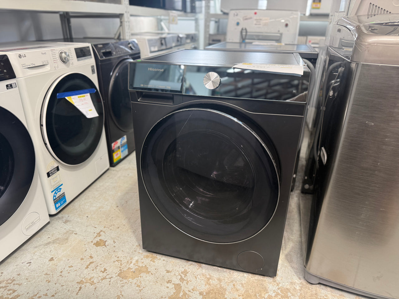 Buy Factory second Hisense HWFS1214PB 12kg front-loading washing machine |  | [product_variant] | Second Hand Appliances Geebung Brisbane