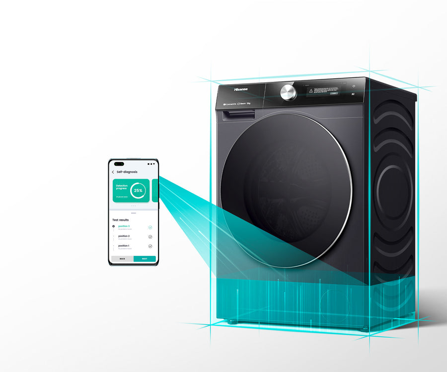 Buy Factory second Hisense HWFS1214PB 12kg front-loading washing machine |  | [product_variant] | Second Hand Appliances Geebung Brisbane
