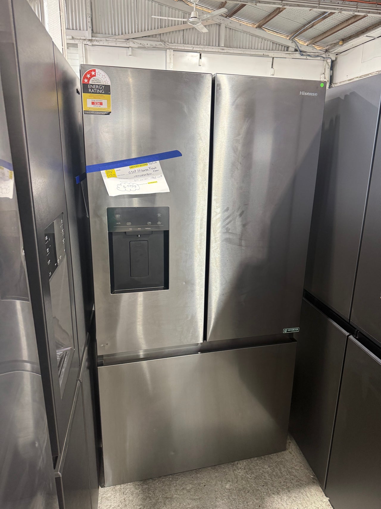 Buy Factory second 🔥 Hisense Washer + Fridge Combo Deal – Only $1399 🔥 |  | [product_variant] | Second Hand Appliances Geebung Brisbane
