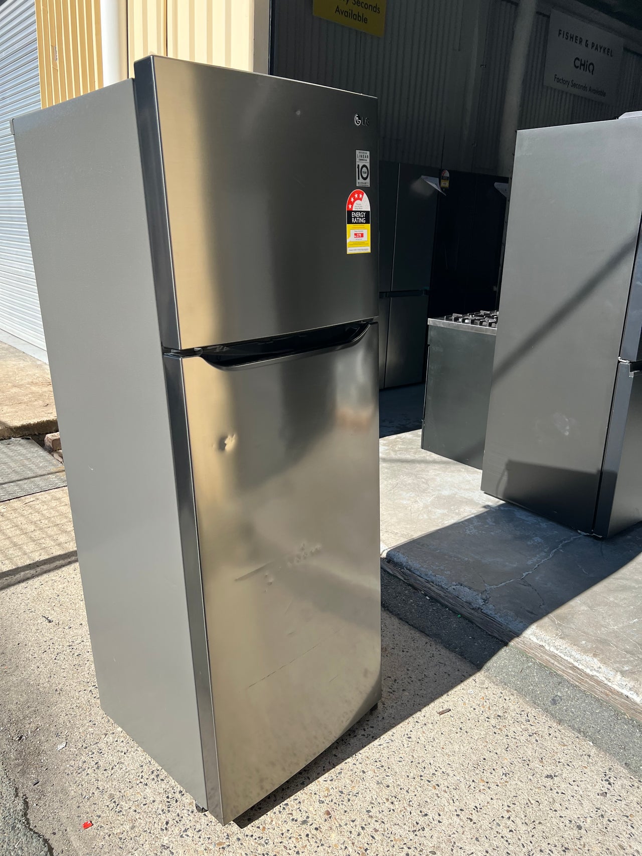 Factory second LG 312L Top Mount Frost Free Fridge with Door Cooling+ GT-332SDC - Second Hand Appliances Geebung