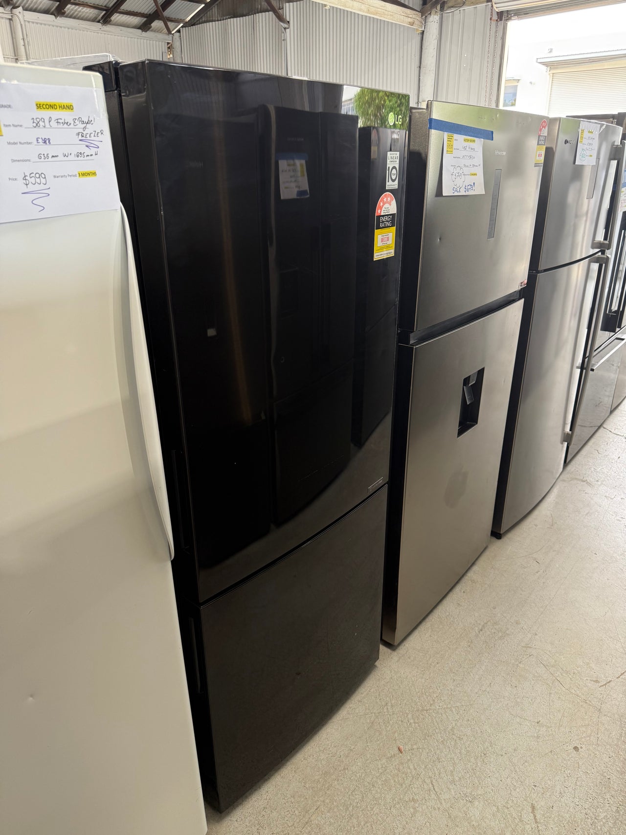 Factory second LG 420L Bottom Mount Refrigerator Model: GB-455BTL - Second Hand Appliances Geebung