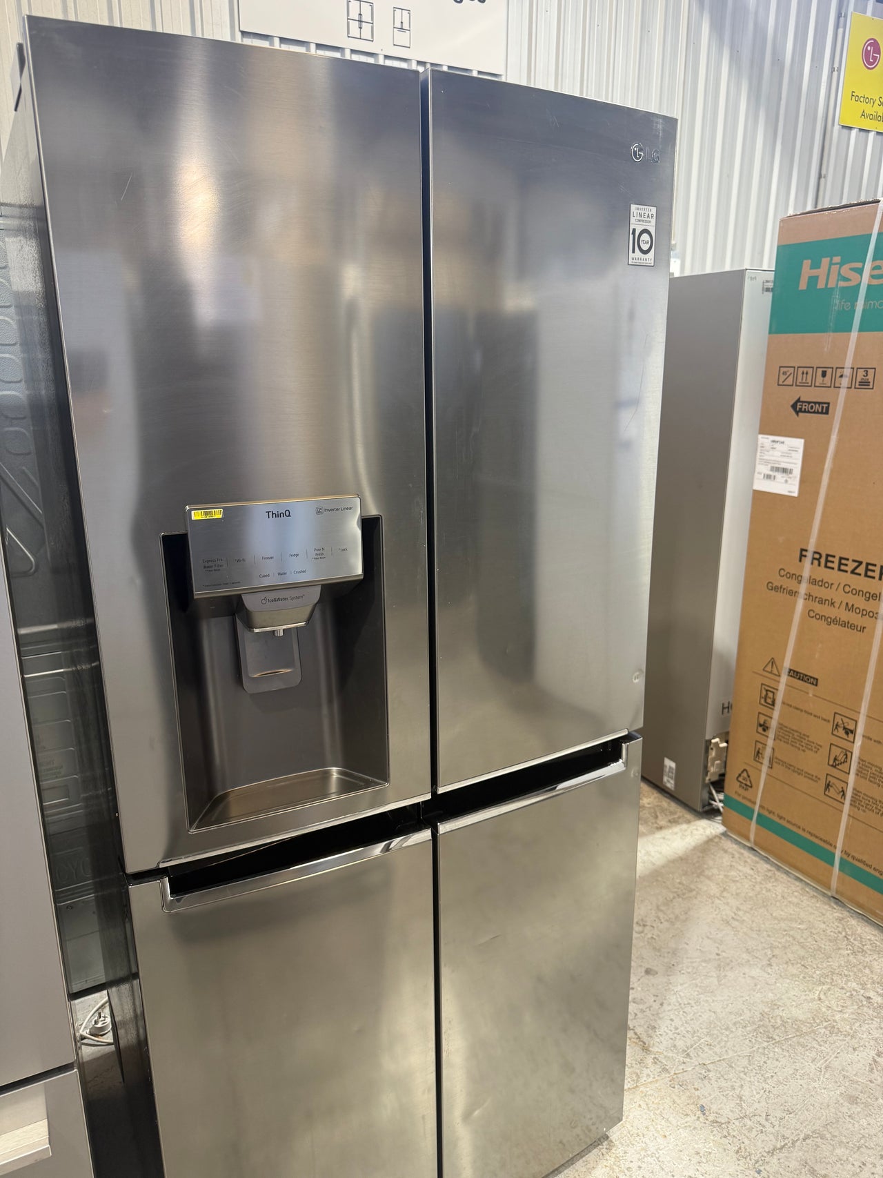 Factory second LG 506L French Door Refrigerator Model: GF-L570MBL - Second Hand Appliances Geebung