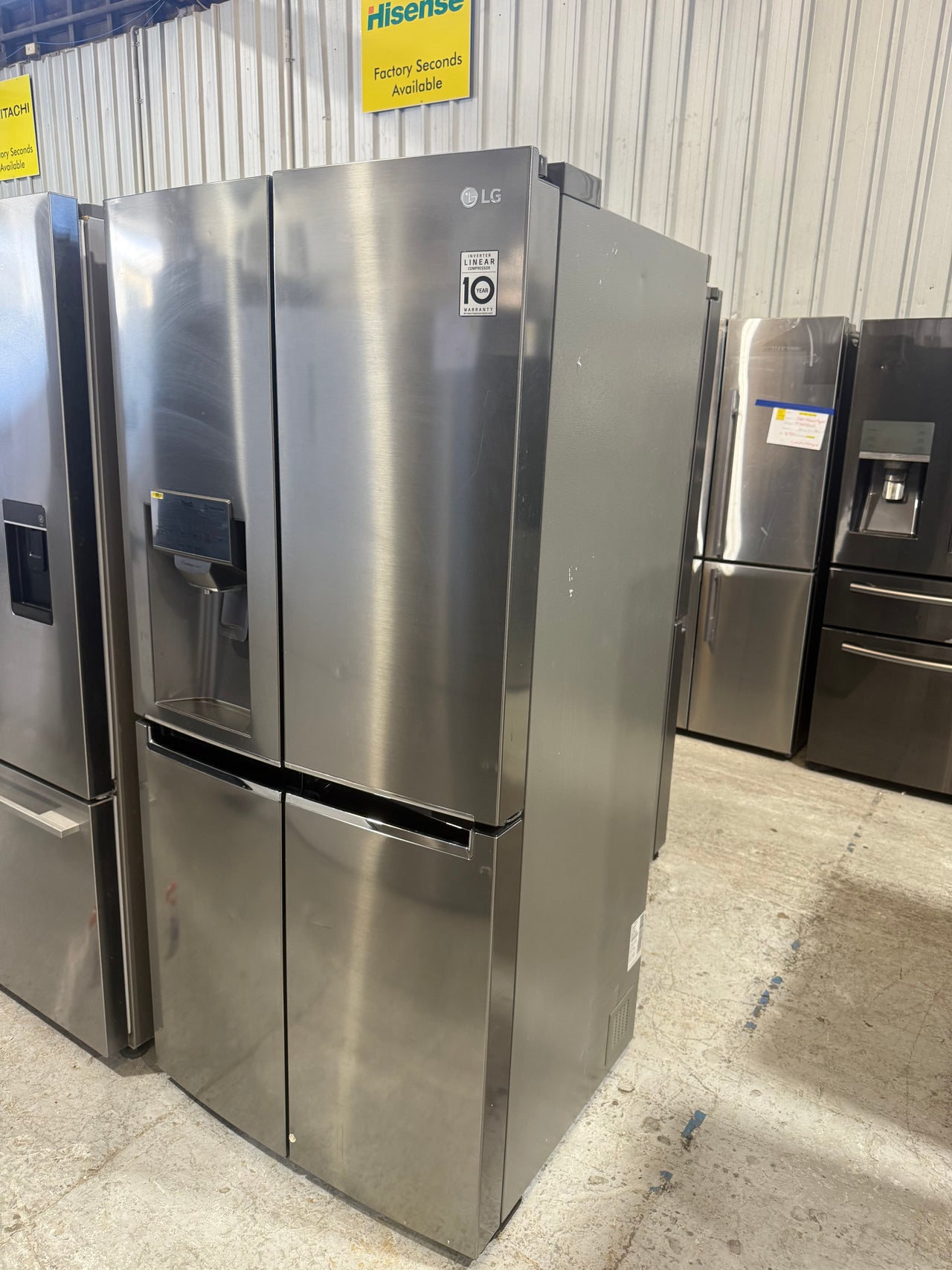 Factory second LG 506L French Door Refrigerator Model: GF-L570MBL - Second Hand Appliances Geebung