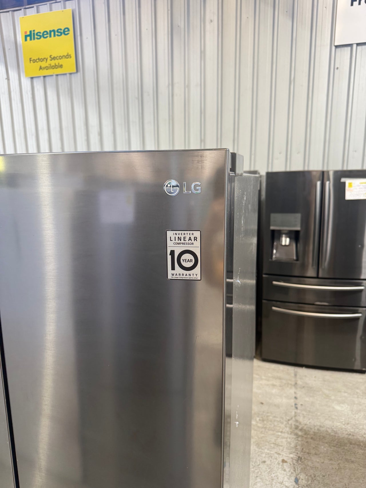 Factory second LG 506L French Door Refrigerator Model: GF-L570MBL - Second Hand Appliances Geebung