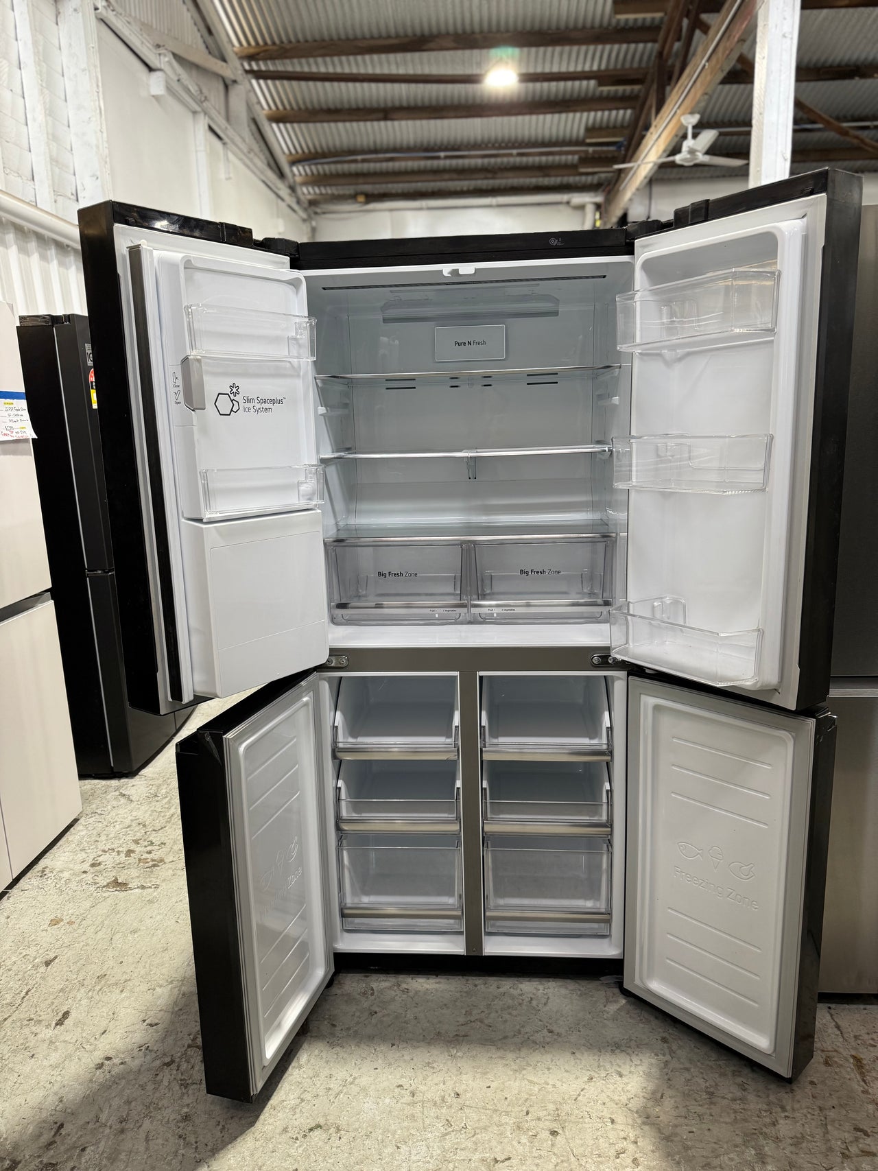 Factory second LG 506L Slim French Door Fridge GF-L570MBL - Second Hand Appliances Geebung