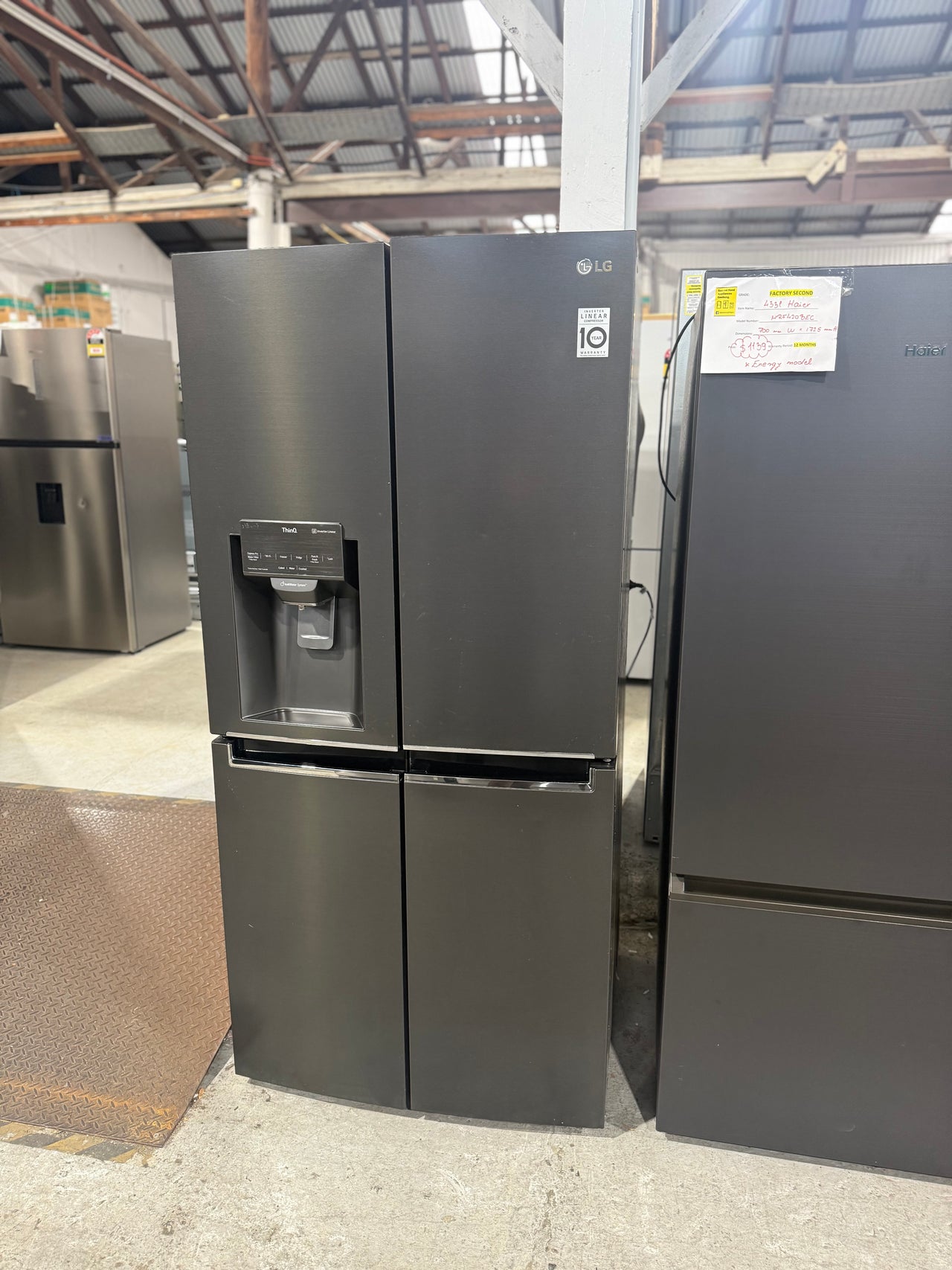 Factory second LG 506L Slim French Door Fridge GF-L570MBL - Second Hand Appliances Geebung