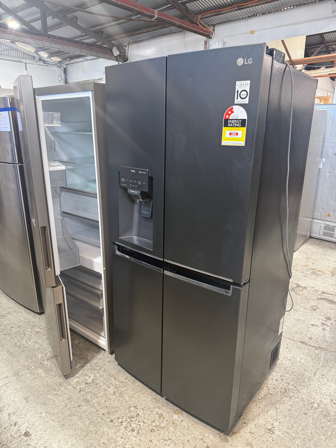 Factory second LG 506L Slim French Door Fridge GF-L570MBL - Second Hand Appliances Geebung