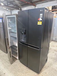 Thumbnail for Factory second LG 506L Slim French Door Fridge GF-L570MBL - Second Hand Appliances Geebung