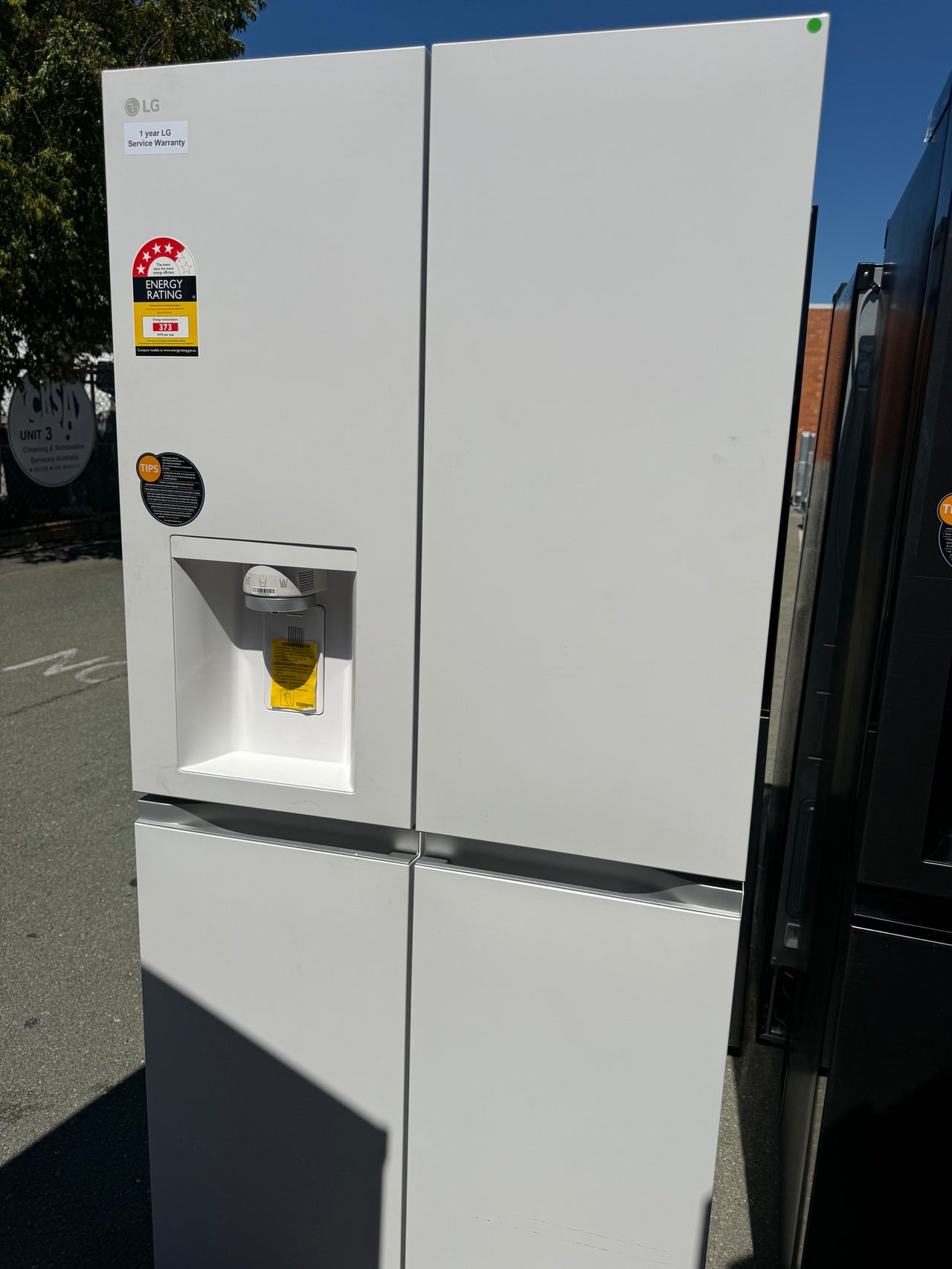 Factory second LG 506L Slim French Door Fridge – Matte White  Model: GF-L500MWH - Second Hand Appliances Geebung