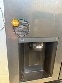 Thumbnail for Factory second LG 635L Side-by-Side Fridge with Plumbed Ice &Water – Matte Black (GS-L600MBL) - Second Hand Appliances Geebung
