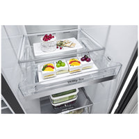 Thumbnail for Factory second LG 635L Three Door Side by Side InstaView Fridge – Matte Black - Second Hand Appliances Geebung