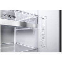 Thumbnail for Factory second LG 635L Three Door Side by Side InstaView Fridge – Matte Black - Second Hand Appliances Geebung
