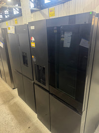 Thumbnail for Factory second LG 635L Three Door Side by Side InstaView Fridge – Matte Black - Second Hand Appliances Geebung