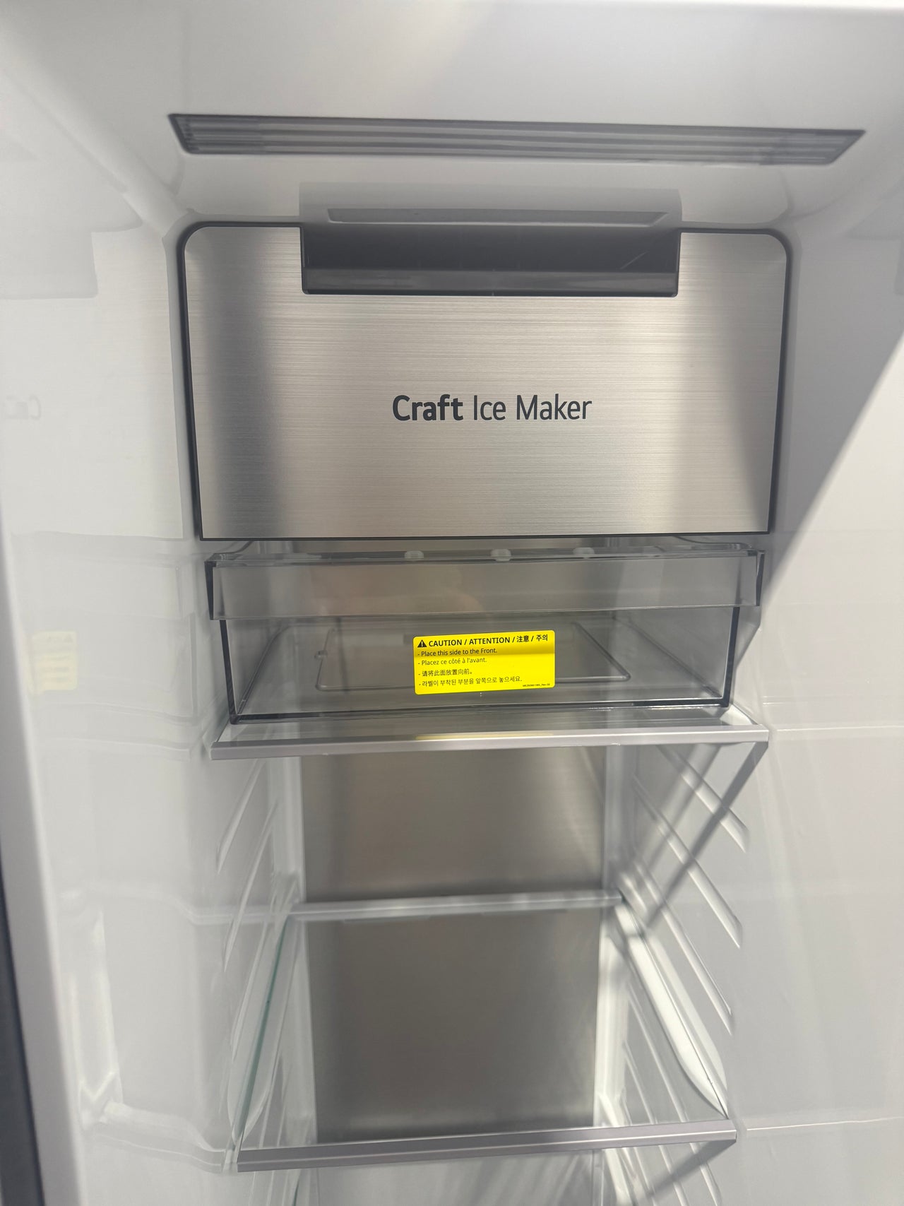 Factory second LG 635L Three Door Side by Side InstaView Fridge – Matte Black - Second Hand Appliances Geebung