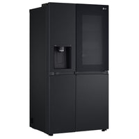 Thumbnail for Factory second LG 635L Three Door Side by Side InstaView Fridge – Matte Black - Second Hand Appliances Geebung