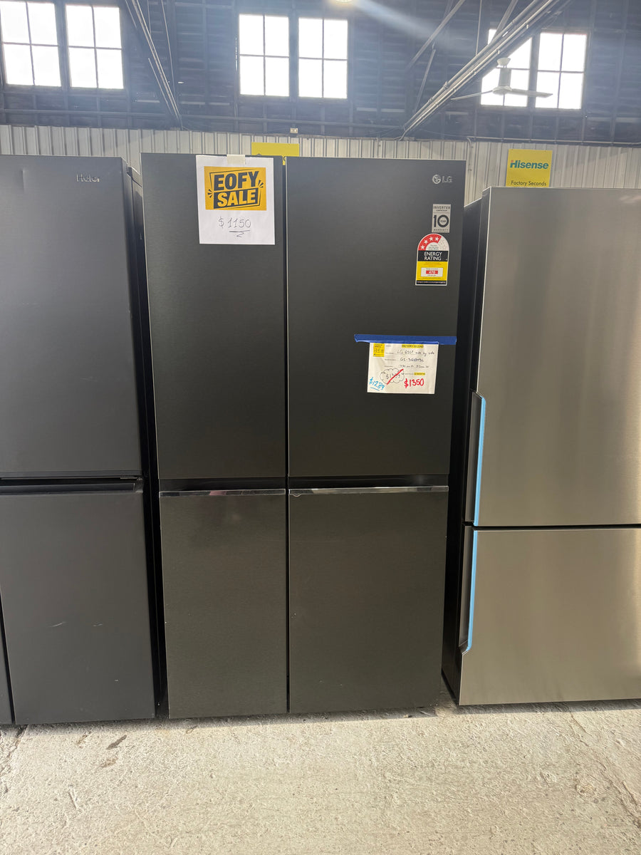 Factory second LG 655L Side by Side Fridge Model: GS-B655MBL - Second Hand Appliances Geebung
